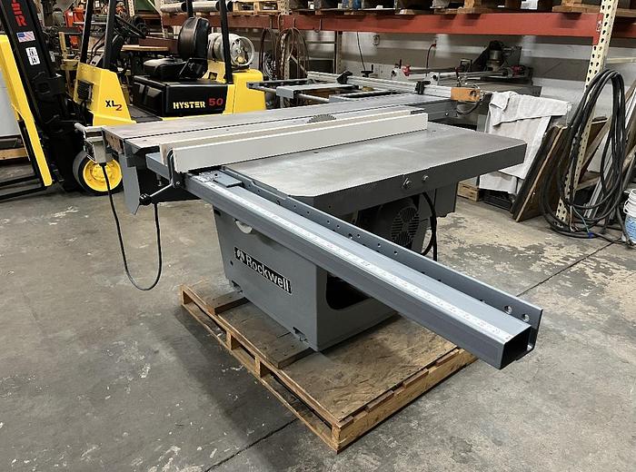 Used Rockwell/ Invicta Sliding Table Saw Model#RE-35