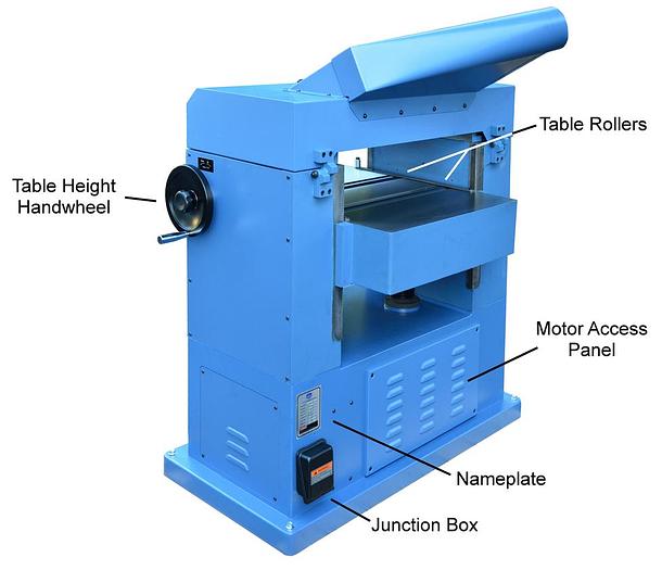 22” Planer with Byrd Shelix Cutterhead - 4455.103B - 7.5HP, 1PH