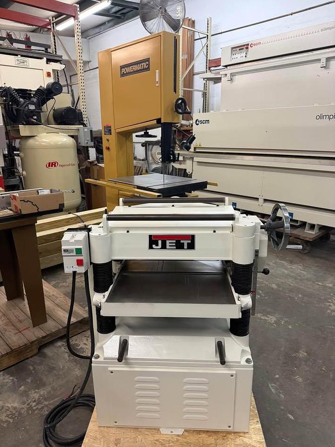 Used JET 20” Industrial Wood Planer – Model 208 – 5 HP – 3 Phase