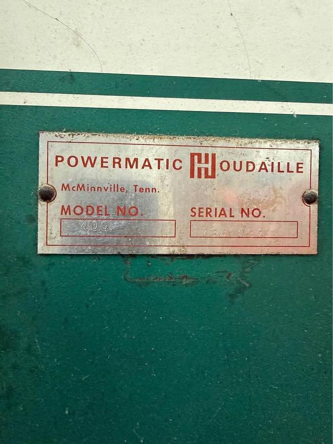 Used Powermatic Model 400 Chisel Mortiser – Extra Tooling Included