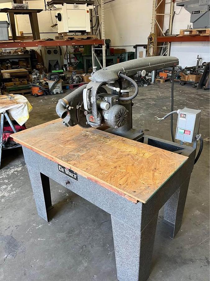 Used DeWalt 12” Radial Arm Saw – 2 HP, Single Phase