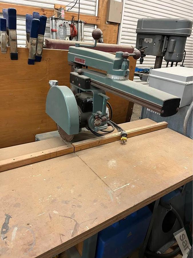 Used Delta 10” Radial Arm Saw 230 volt Single Phase