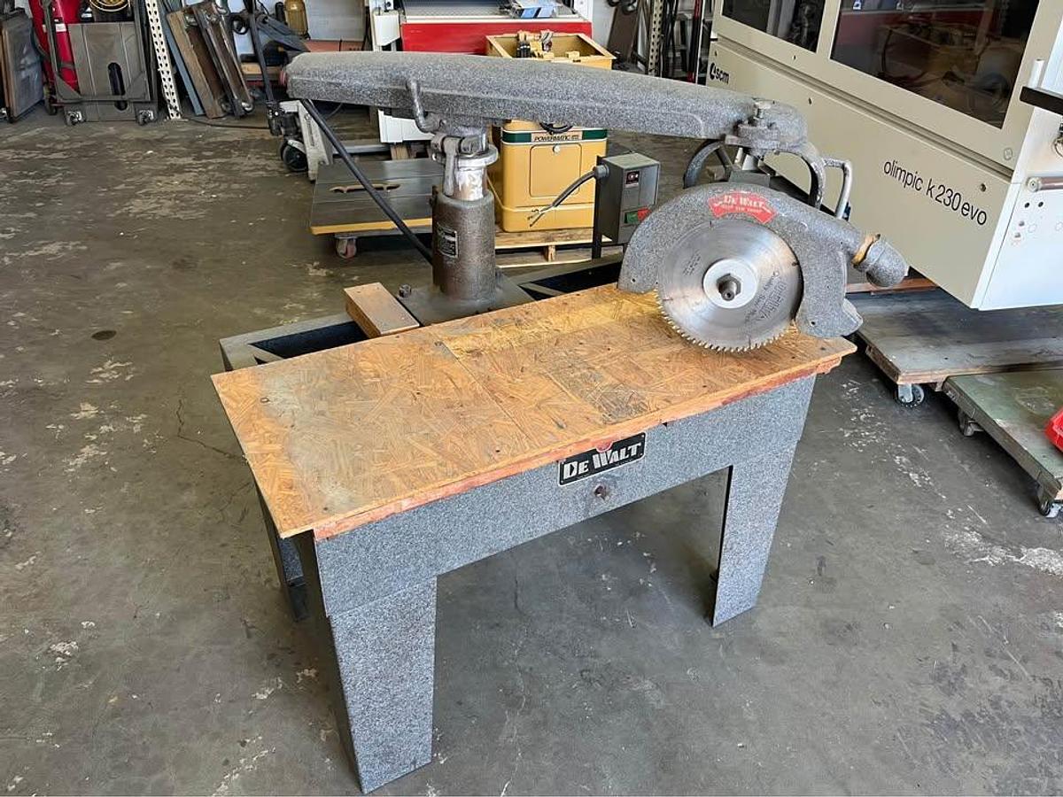 Used DeWalt 12” Radial Arm Saw – 2 HP, Single Phase