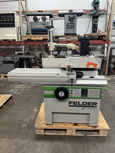 Refurbished Felder Sliding Table & Tilting Shaper Model # F700 w/ Steff 2044 Feeder