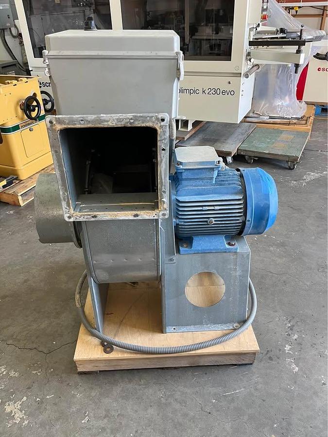 Used Coral 15 HP Industrial Dust Collection Fan w/ Starter Box – 12” Inlet