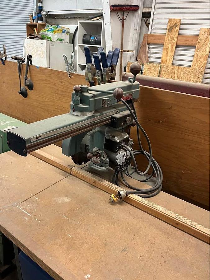 Used Delta 10” Radial Arm Saw 230 volt Single Phase