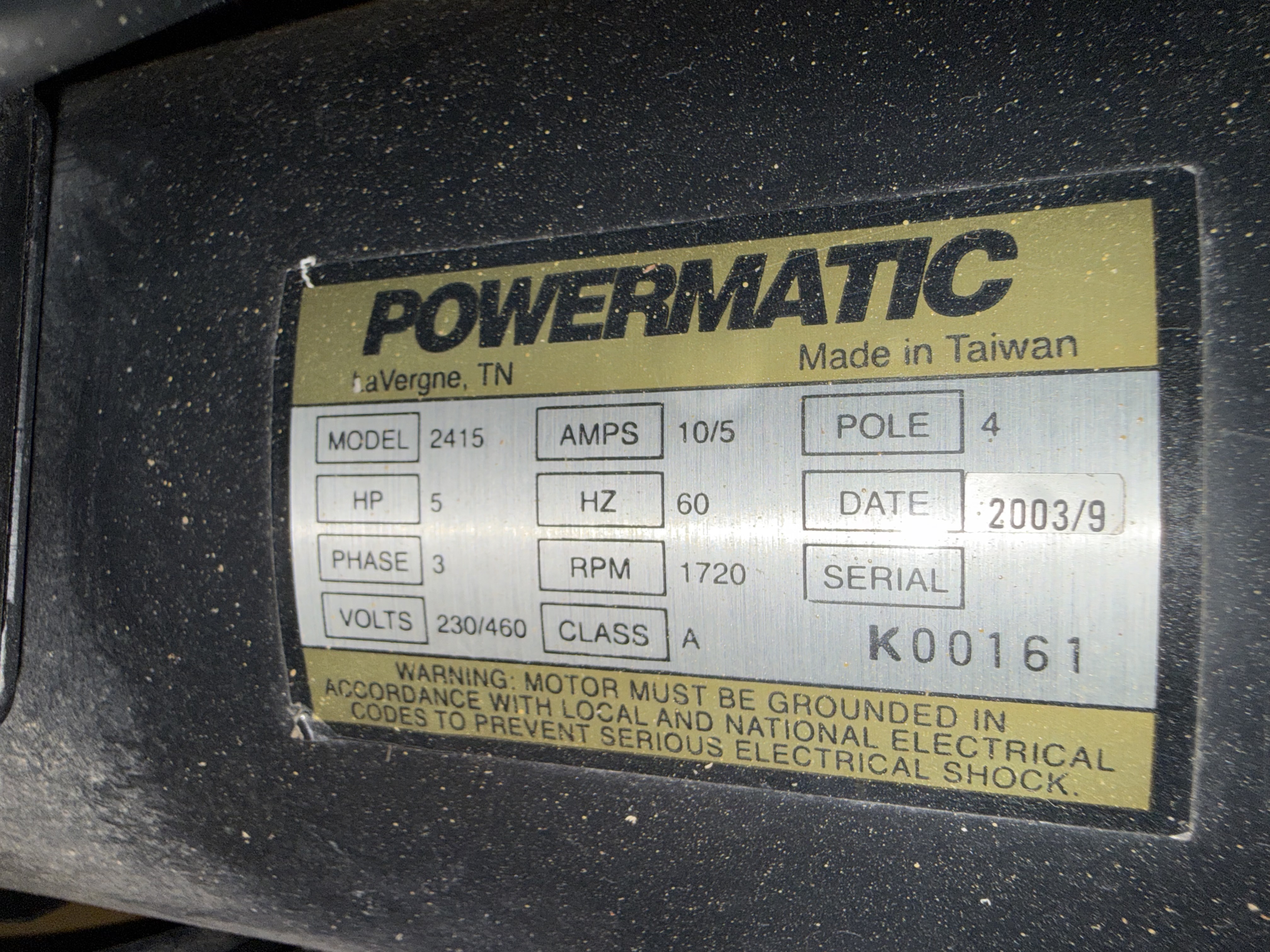 Refurbished Powermatic Bandsaw Model #2415-3 230v/460v 3ph
