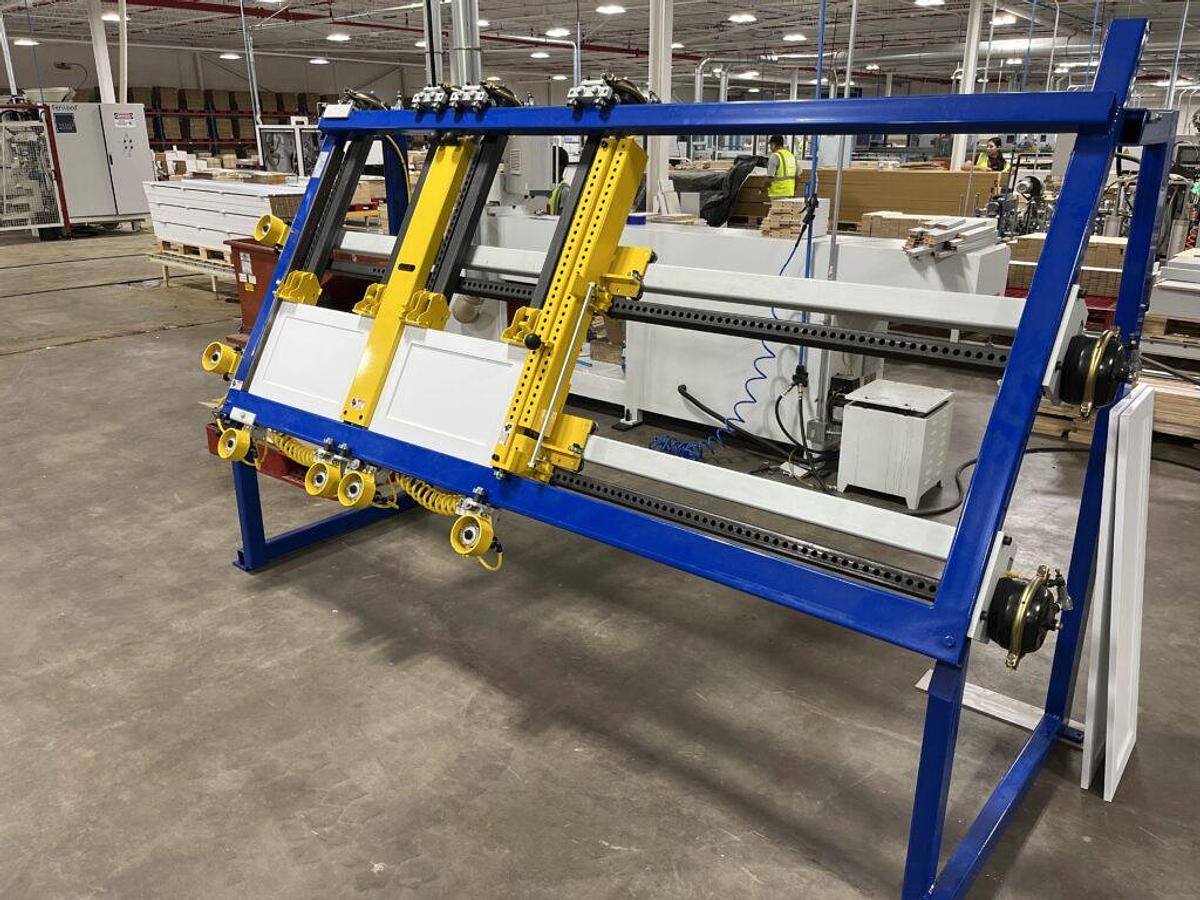Used JLT #717C-CHBB Large Capacity Double Miter Door Clamp