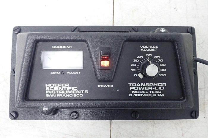 Used Hoefer Scientific Instruments TE-50 Transphor Power-LID Electrophoresis Control