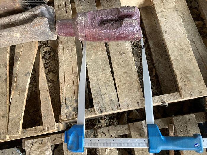 Used 5" O.D. x approx. 8-1/2" L. Cable Tool Drilling Chisel Bit