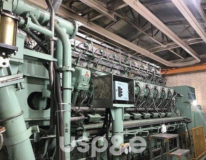 Used 5.7 MW 2003 Used Toshiba YAKL Natural Gas Generator Sets