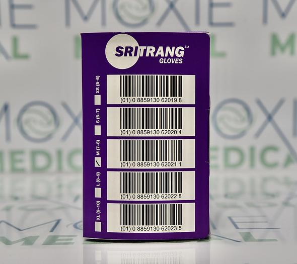 SRITRANG Gloves Viva Nitrile Examination Powder Free, Finger Textured, Size Medium, 250 Count Brand New