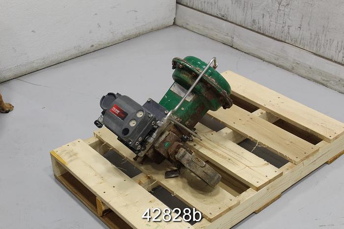 Used Fisher 3" Air Operated Butterfly Valve #42828