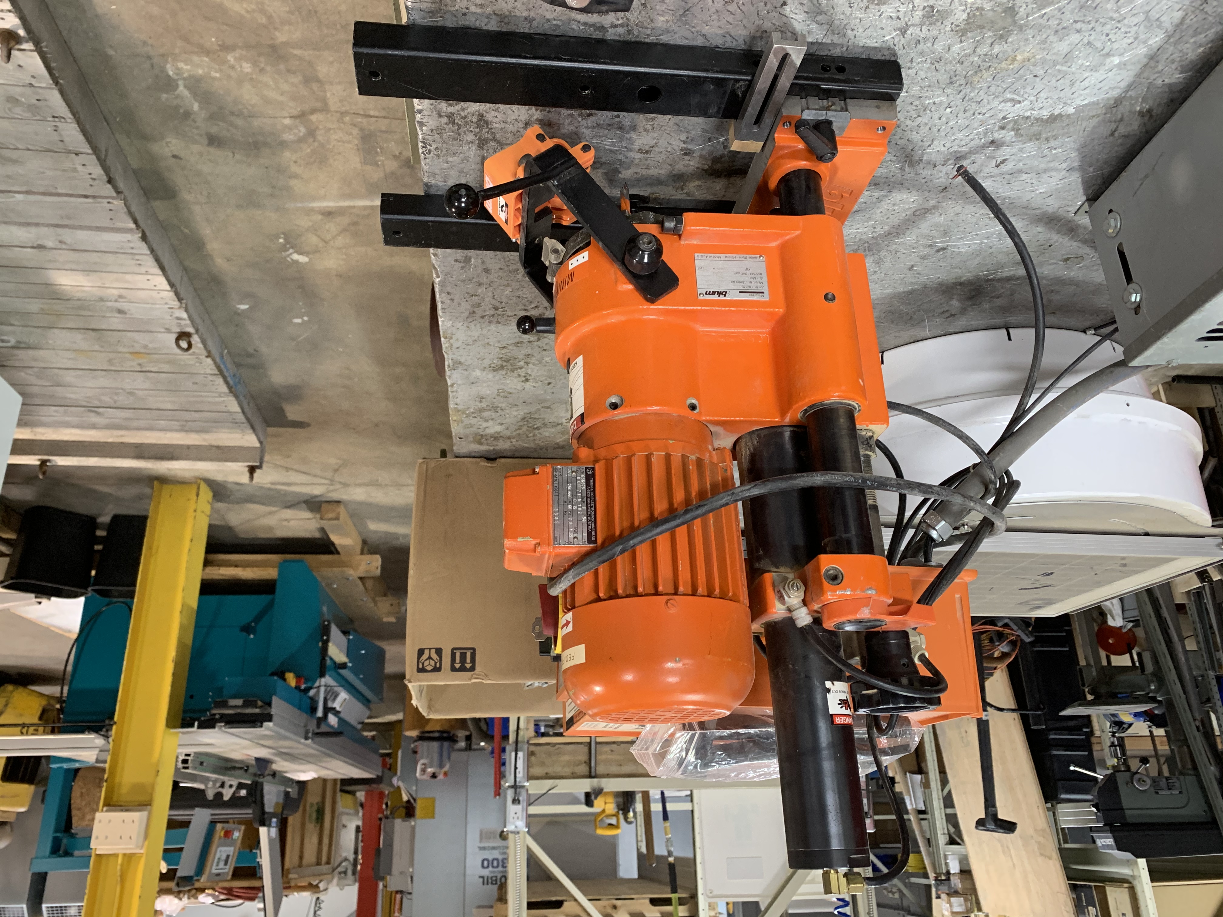 Used 1992 Blum Minipress CA Hinge machine drilling