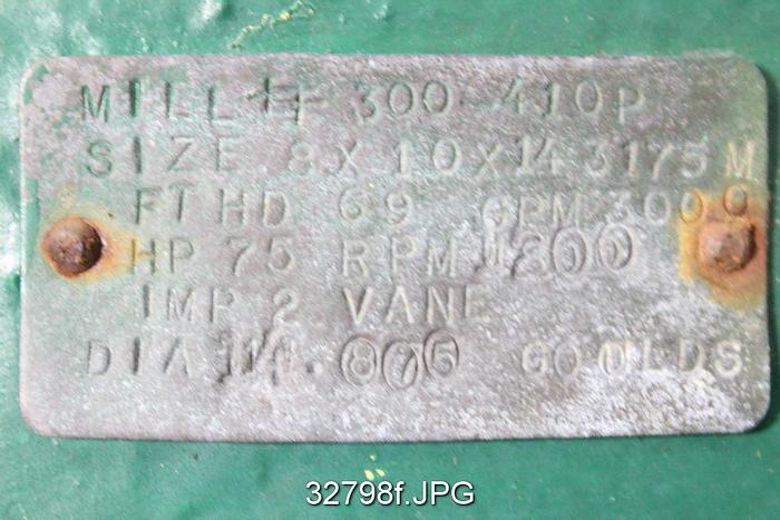 Used Goulds 3175  8x10x14 Pump #32798