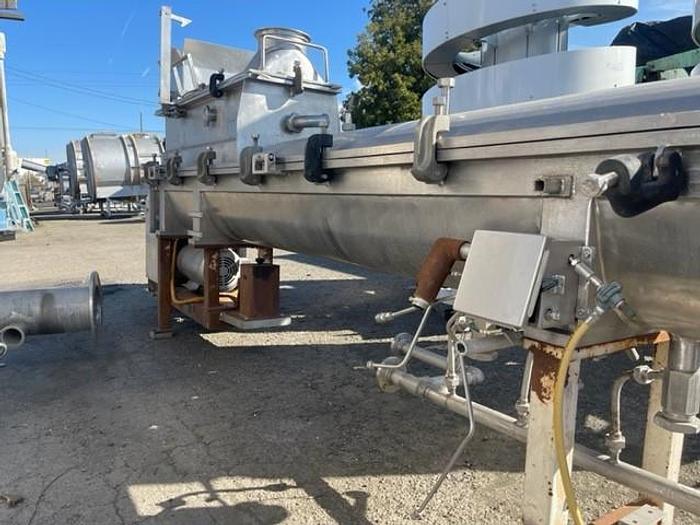 Used Direct Steam Injected Stainless Steel Cheese Auger Cooker