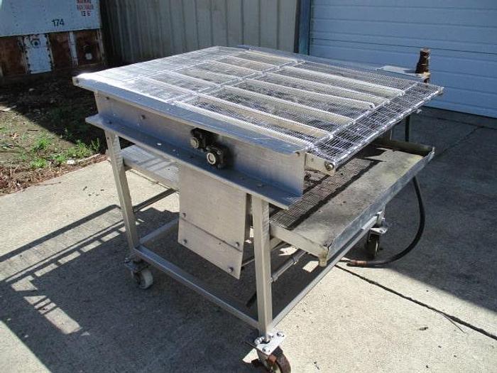 Used Stein Conveyor; Wirebelt; 34"Wx4'L