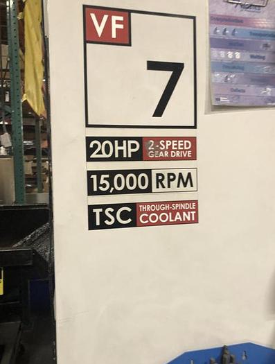 Used 2008 HAAS VF-7 40 Wired for 4th Axis