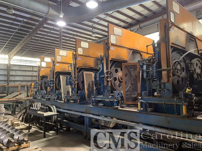 Used Brewer 9-Head Resaw Line