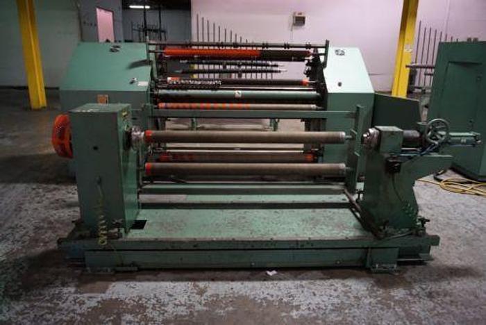 Used 62" DUSENBERY 635 DUPLEX SLITTER REWINDER