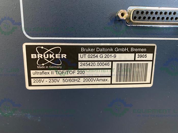 Used Bruker Daltonics Ultraflex II TOF/TOF 200 Mass Spectrometer 230V