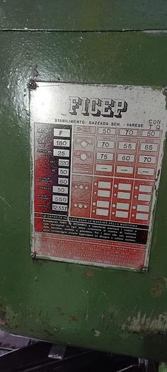 Used Billet Shear Ficep F180