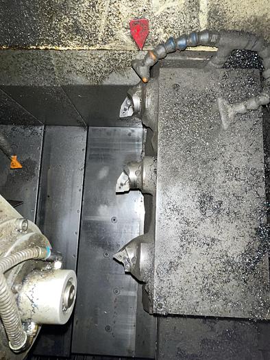 Used FUJI FS4-31 CNC GANG TOOL CNC LATHE WITH ROBOT LOADER