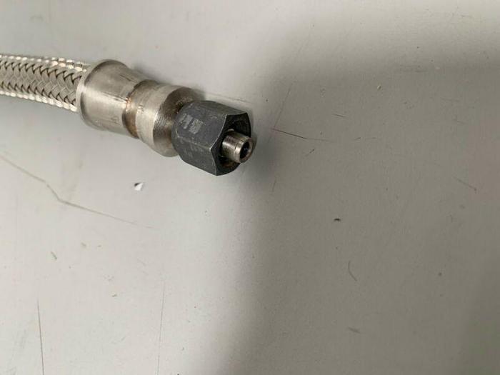 Used 35" Stainless Steel Braided Hose w/ 5/8" Swagelok 316 3100 PSIG Connection