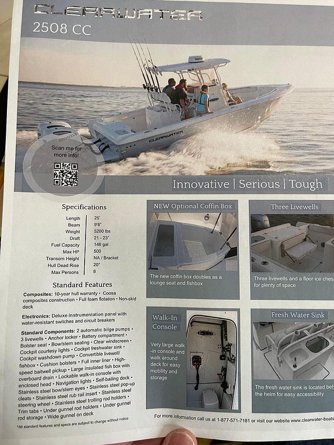 Used 2017 Clearwater 2508 Center Console | 26ft