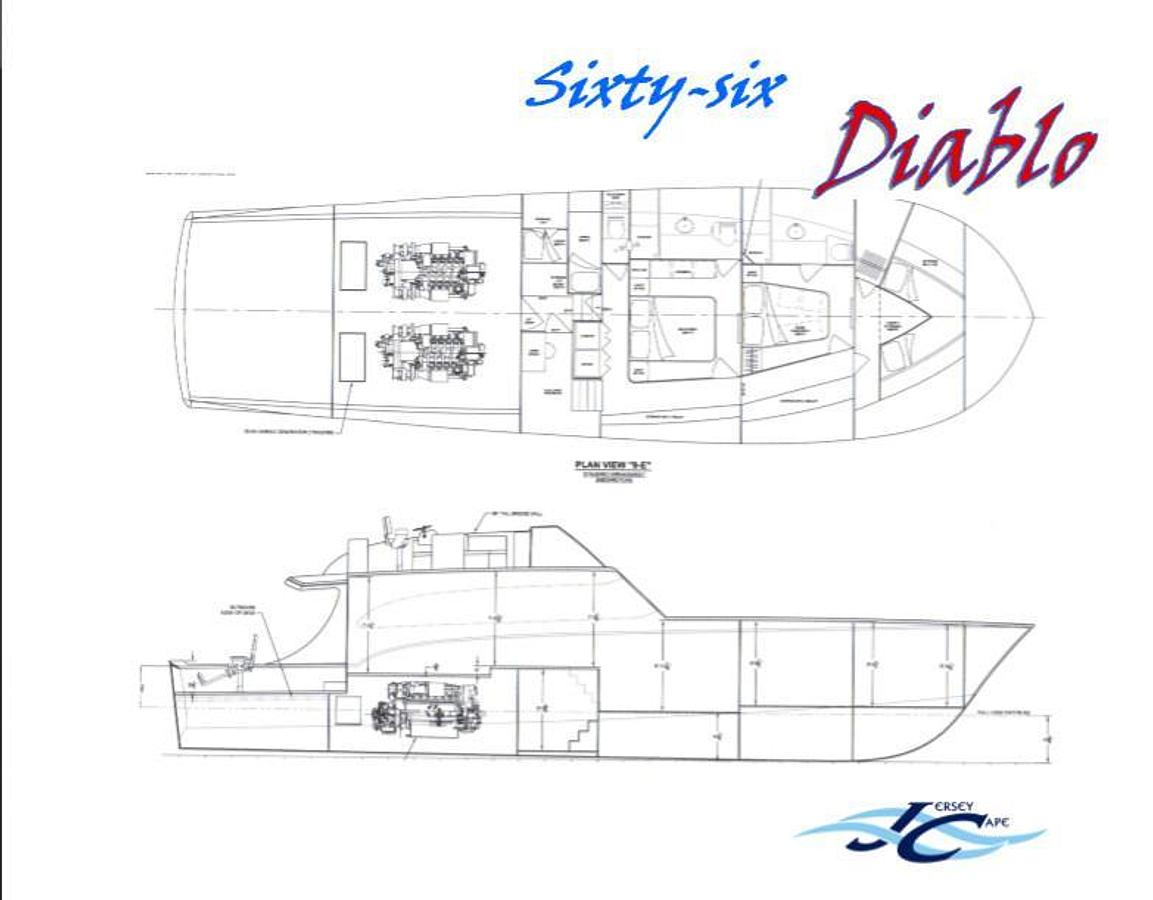 2027 Jersey Cape 66' Diablo Jersey Cape Custom | 66ft