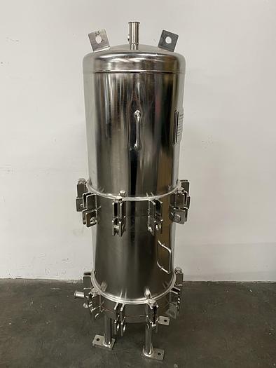 Used CUNO 16ZPB 16" Stainless Steel Cartridge Filter Housing 150 PSI @ 300 °F