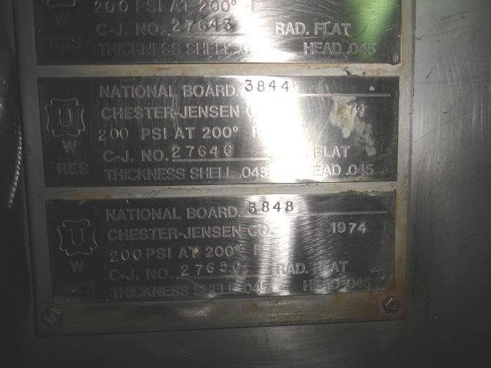 Used Chester Jensen 8-Plate Chiller; Md# B8-OT-8-32