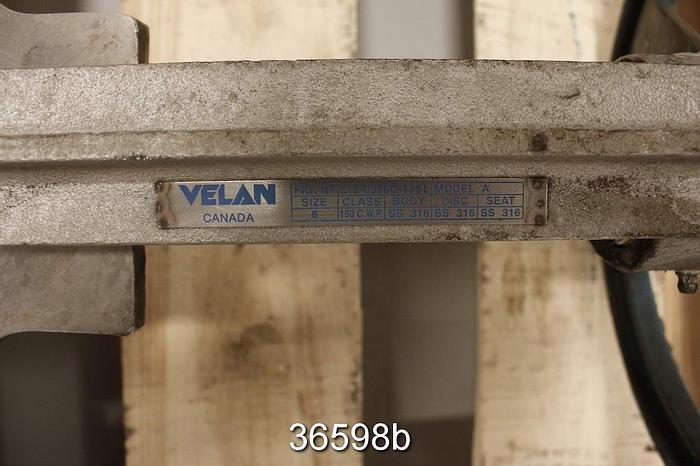Used Velan 8" Hand Operated Knife Gate Valve #36598