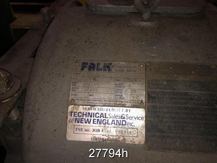 Used Manchester Vertical Size Press, 98" Face Rolls. #27794