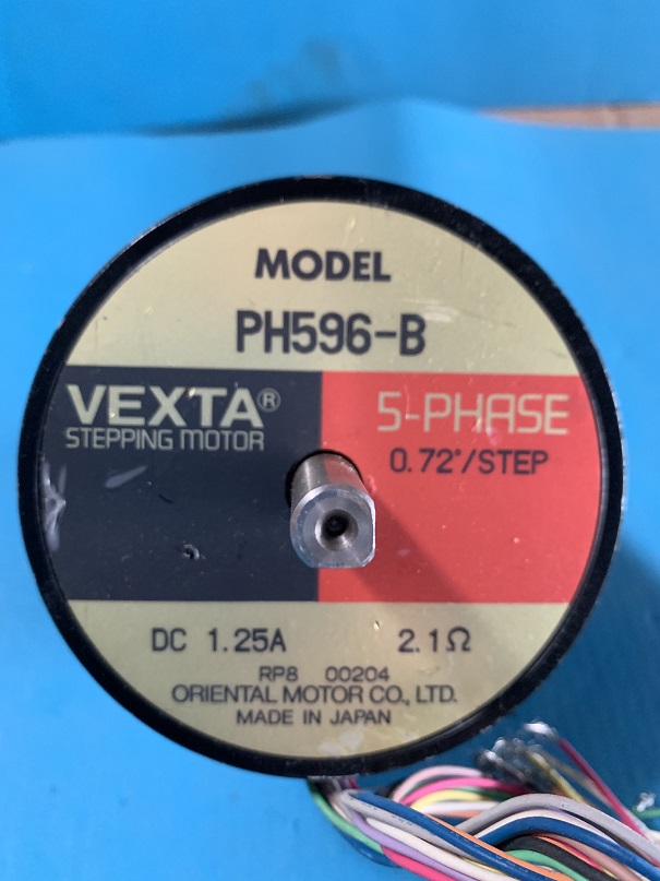 Used oriental motor vexta stepping motor ph596-b