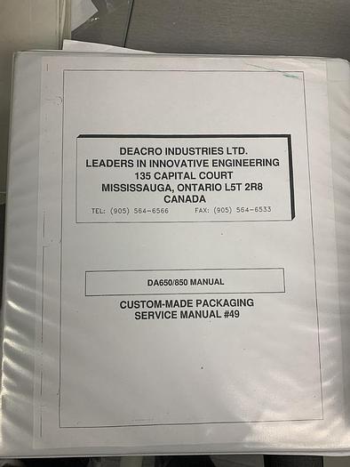 Used 62" DEACRO MODEL DA-650 DUPLEX CENTER-WIND SLITTER REWINDER 24" DIAMETER REWIND- (PENDING SALE)