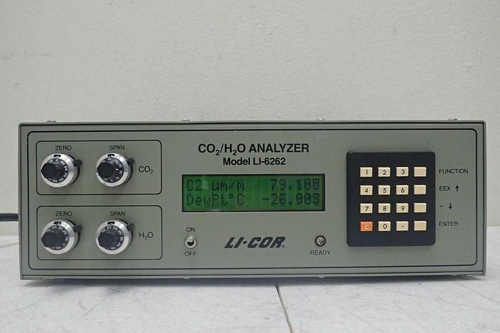 Used LI-COR LiCor Model LI-6262 CO2/H2O Analyzer