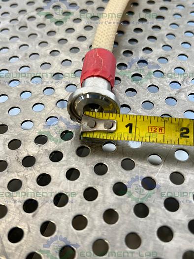 Used Sani Tech  STHT-R-0250 18" Silicone Hose w/ 1/2" Sanitary Fitting