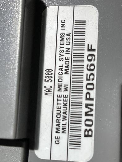 Used Ruhe EKG System GE Marquette Mac 5000