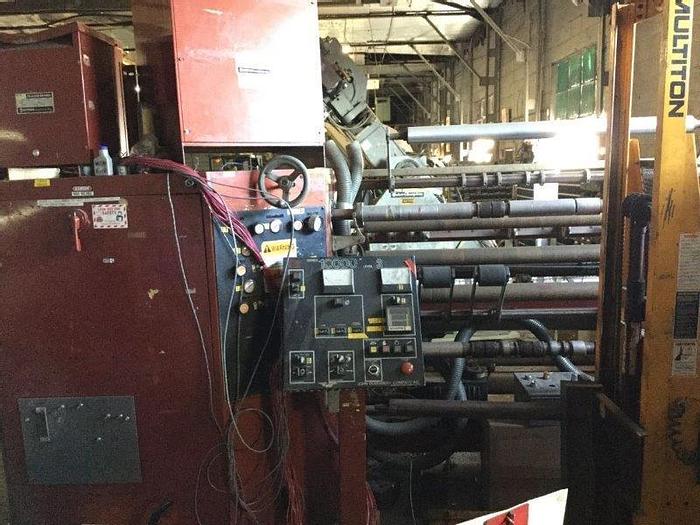 Used 62" DUSENBERY DUPLEX SLITTER REWINDER MDL. 10000