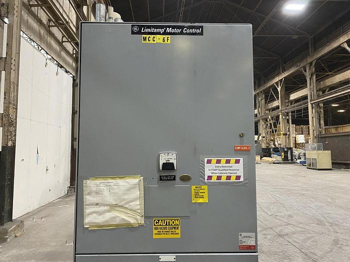 Used GENERAL ELECTRIC LIMITAMP STARTER CR194A118B2 500 HP CONTROLLER W/ DRAW-OUT AIR-BREAK CONTACTOR