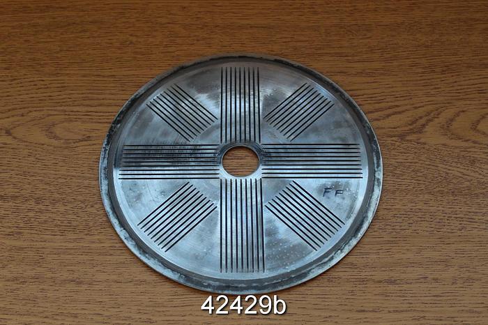 Used Pulmac Shiv Analyzer Disc, .004" (.10mm) slots #42429