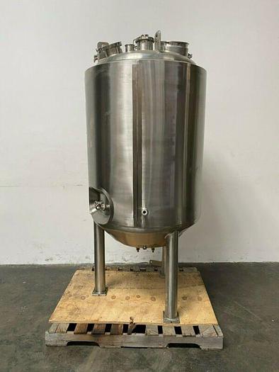Used Precision 500 Liter 50 PSI Stainless Steel Jacketed Bioreactor w/ 150 PSI Jacket