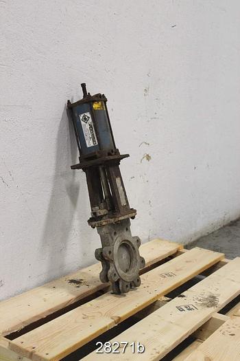 Used Dezurik 4" Air Operated Knife Gate Valve #28271