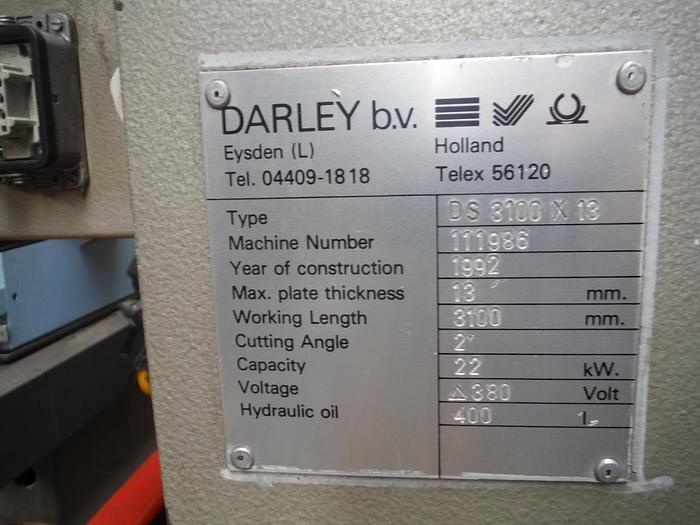 Gebraucht PLAATSCHAAR DARLEY DS 3100X13