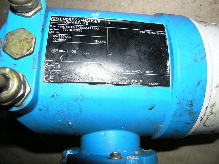 Used CORIOLIS MASS MEASURING FLOW SYSTEM PROMASS E