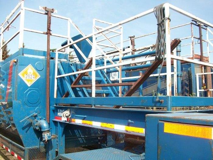 Used 17.5 m3 (110 BBL) Single Axle 5th Wheel Mud Tank Trailer