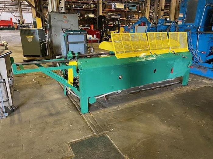 Used 120" SONOCO CORE CUTTER 3"-25" DIAMETER CORES SEMI AUTOMATIC