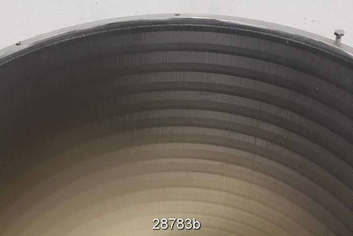 Used Andritz VS 20 Slotted Pressure Screen Basket, 0.008" Slot #28783