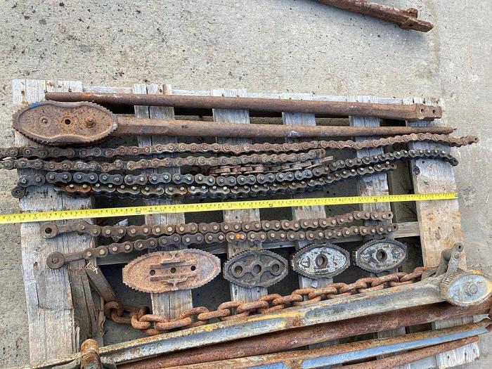 Used Chain Pipe Wrench Vise Tong Components Package